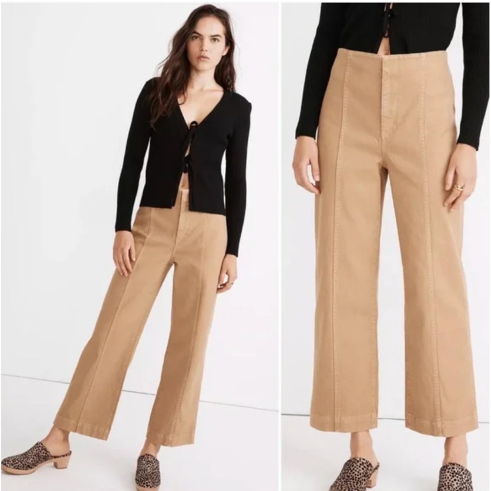 Madewell Slim Emmett Wide-Leg Pants: Seamed Edition Size 30